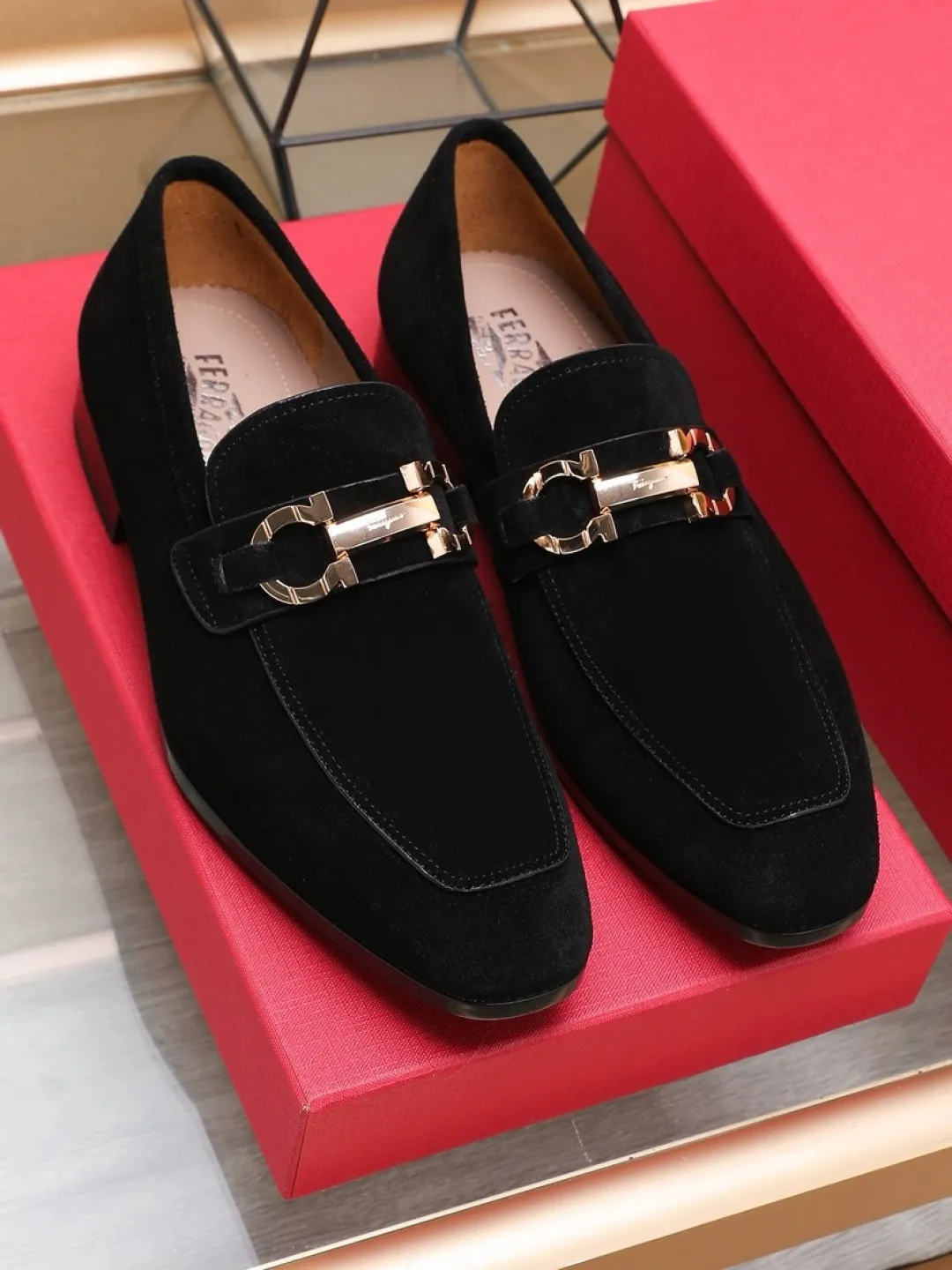 P620💰🔥《Ferragamo》👏Latest • High-end top brand luxury ~ purchasing agency, top quality ~. New fashionable business men's shoes🔜The uppers are made of original cashmere cowhide➕cowhide·lining, with fine workmanship. The original stylish and soft combination wear-resistant and non-slip outsole is light and comfortable on the feet. The real thing looks better in real life. Size: 38/45